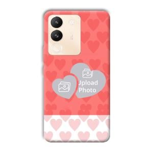 2 Hearts Customized Printed Back Cover for Vivo