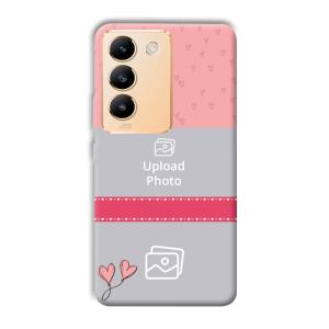 Pinkish Design Customized Printed Back Cover for Vivo