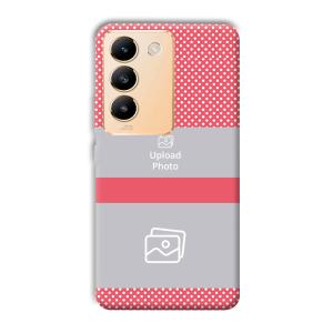 Pink Polka Customized Printed Back Cover for Vivo