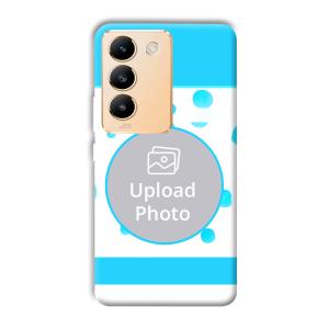Bluish Customized Printed Back Cover for Vivo