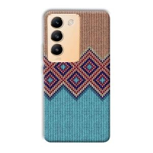 Fabric Design Phone Customized Printed Back Cover for Vivo