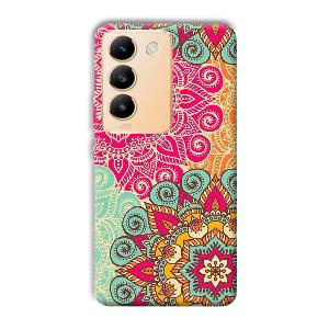 Floral Design Phone Customized Printed Back Cover for Vivo