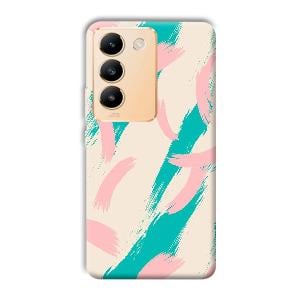 Pinkish Blue Phone Customized Printed Back Cover for Vivo