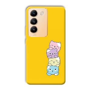 Colorful Kittens Phone Customized Printed Back Cover for Vivo