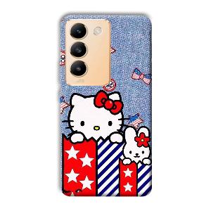 Cute Kitty Phone Customized Printed Back Cover for Vivo