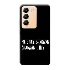 Hey Bhagwan Phone Customized Printed Back Cover for Vivo