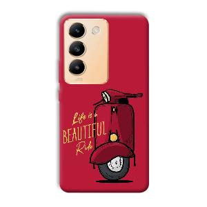 Life is Beautiful  Phone Customized Printed Back Cover for Vivo