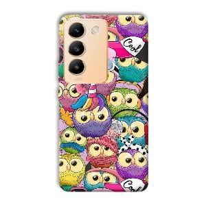 Colorful Owls Phone Customized Printed Back Cover for Vivo