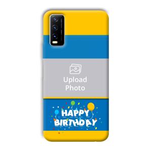 Happy Birthday Customized Printed Back Cover for Vivo Y20G