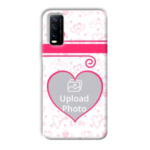 Hearts Customized Printed Back Cover for Vivo Y20G