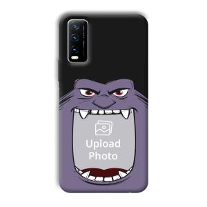 Purple Monster Customized Printed Back Cover for Vivo Y20G