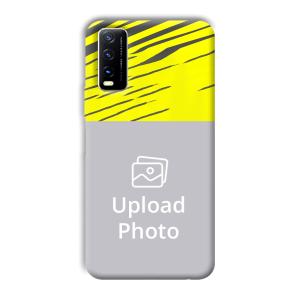 Yellow Lines Customized Printed Back Cover for Vivo Y20G