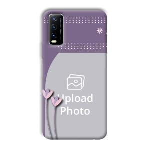 Lilac Pattern Customized Printed Back Cover for Vivo Y20G