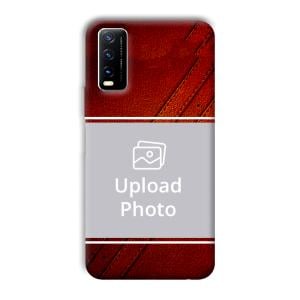 Solid Red Customized Printed Back Cover for Vivo Y20G