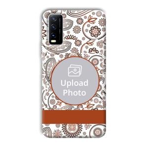 Henna Art Customized Printed Back Cover for Vivo Y20G