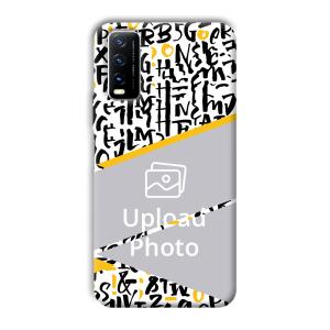 Letters Customized Printed Back Cover for Vivo Y20G