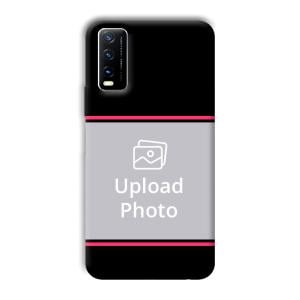 Pink Lines Customized Printed Back Cover for Vivo Y20G