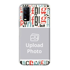 Alphabets Customized Printed Back Cover for Vivo Y20G