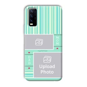 Mom Dad Customized Printed Back Cover for Vivo Y20G