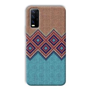 Fabric Design Phone Customized Printed Back Cover for Vivo Y20G