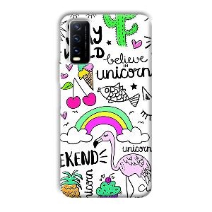 Stay Wild Phone Customized Printed Back Cover for Vivo Y20G