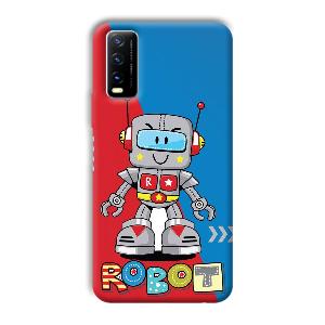Robot Phone Customized Printed Back Cover for Vivo Y20G