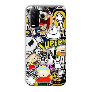 Cartoons Phone Customized Printed Back Cover for Vivo Y20G