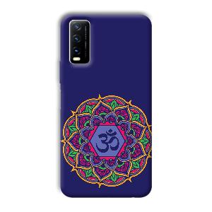 Blue Om Design Phone Customized Printed Back Cover for Vivo Y20G