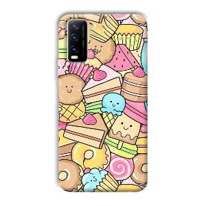 Love Desserts Phone Customized Printed Back Cover for Vivo Y20G