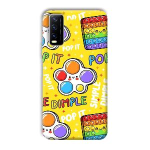 Pop It Phone Customized Printed Back Cover for Vivo Y20G