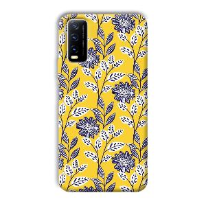 Yellow Fabric Design Phone Customized Printed Back Cover for Vivo Y20G