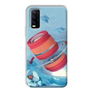 Blue Design Phone Customized Printed Back Cover for Vivo Y20G
