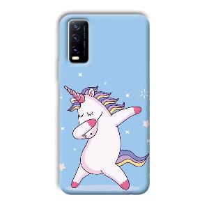 Unicorn Dab Phone Customized Printed Back Cover for Vivo Y20G