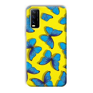 Butterflies Phone Customized Printed Back Cover for Vivo Y20G