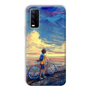 Boy & Sunset Phone Customized Printed Back Cover for Vivo Y20G
