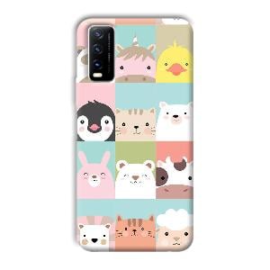 Kittens Phone Customized Printed Back Cover for Vivo Y20G