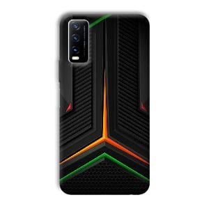 Black Design Phone Customized Printed Back Cover for Vivo Y20G