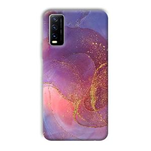 Sparkling Marble Phone Customized Printed Back Cover for Vivo Y20G