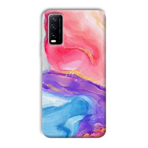 Water Colors Phone Customized Printed Back Cover for Vivo Y20G