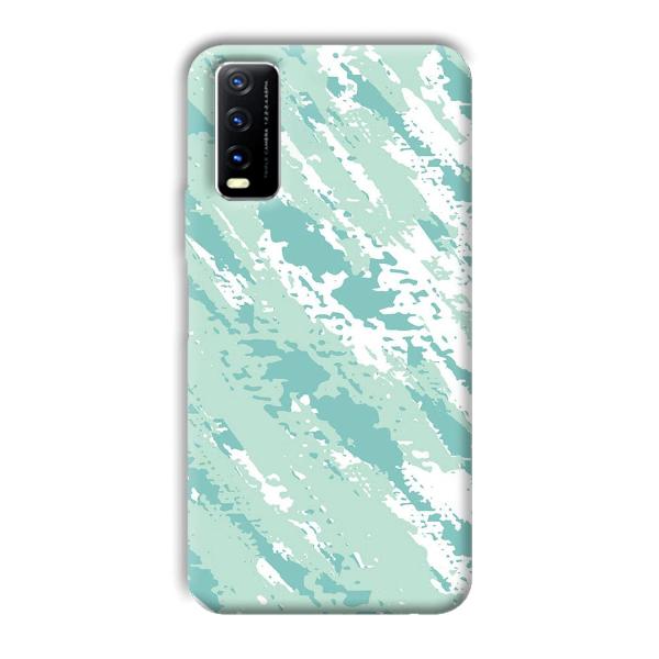 Sky Blue Design Phone Customized Printed Back Cover for Vivo Y20G