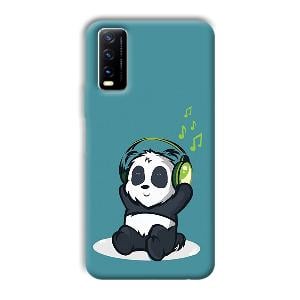 Panda  Phone Customized Printed Back Cover for Vivo Y20G