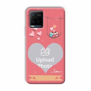 Love Birds Design Customized Printed Back Cover for Vivo Y21