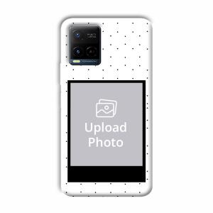 White Background  Customized Printed Back Cover for Vivo Y21