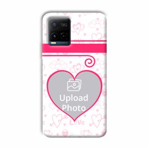 Hearts Customized Printed Back Cover for Vivo Y21