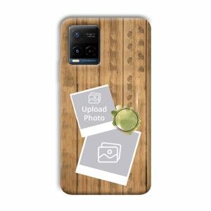 Wooden Photo Collage Customized Printed Back Cover for Vivo Y21