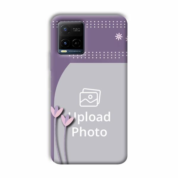 Lilac Pattern Customized Printed Back Cover for Vivo Y21