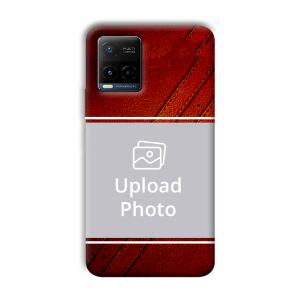 Solid Red Customized Printed Back Cover for Vivo Y21
