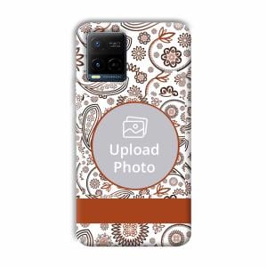 Henna Art Customized Printed Back Cover for Vivo Y21