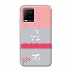 Pinkish Design Customized Printed Back Cover for Vivo Y21