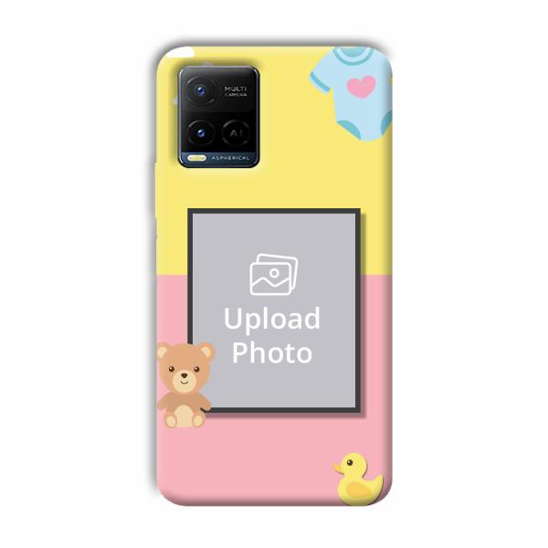 Teddy Bear Baby Design Customized Printed Back Cover for Vivo Y21